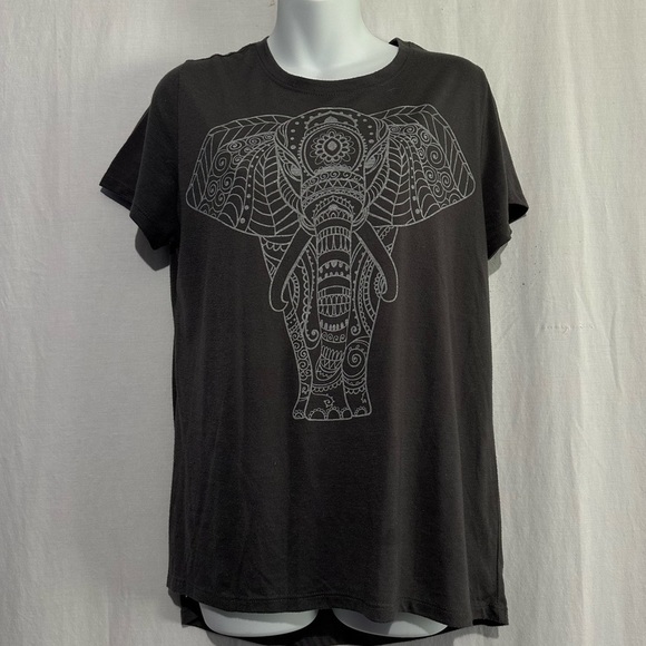 L.O.L. Vintage charcoal grey Tee with Elephant Design,XL - Picture 1 of 4